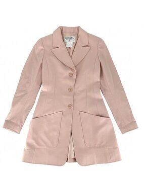 Chanel CC Logo Jacket 36 Pink